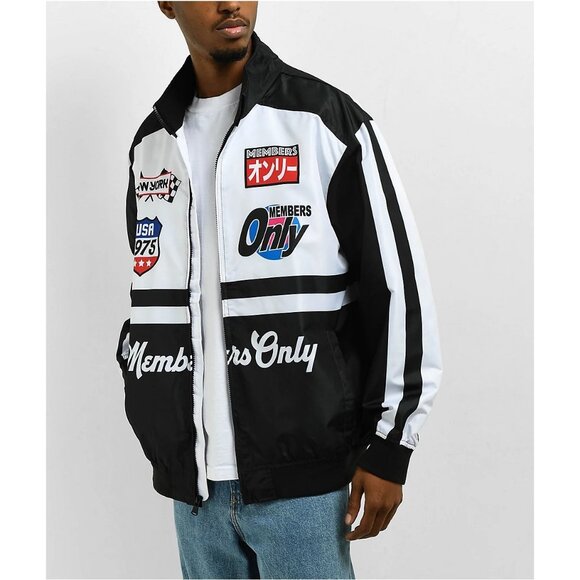 Members Only Sport Multicolor Racing Windbreaker Jacket Men's Small New with Tag - Picture 4 of 8